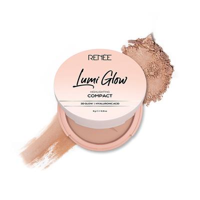 Renee Cosmetics Lumi Glow Highlighting Compact Suede Caramel 9 gm - Compact Powder