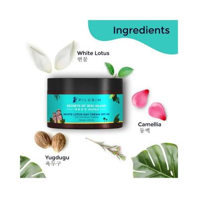 Pilgrim White Lotus Day Cream SPF 50 100 gm - Day Cream