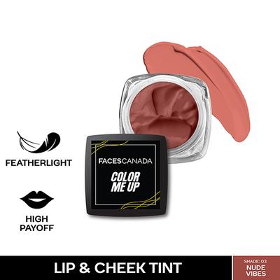 Faces Canada Colour Me Up Lip & Cheek Tint - Nude Vibes 03, 3gm - Lip Glosses