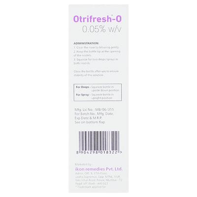 OTRIFRESH O 0.05% Nasal Drops 10ml - Nasal Congestion-Nas