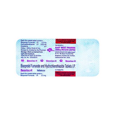 Besoloc H 2.5mg Tablet 10'S - Hypertension-Bet