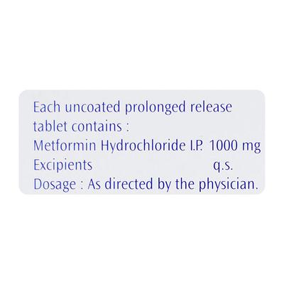 Cetapin XR 1000mg Tablet 15'S - Diabetes-Ant