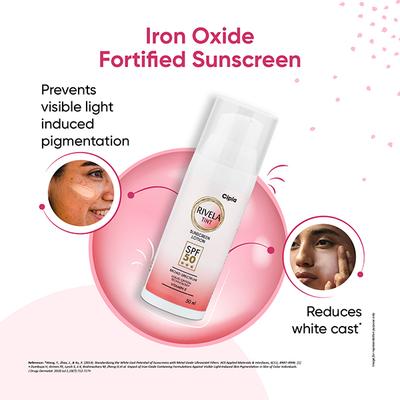 Rivela Tint SPF 50 Sunscreen Lotion 50ml - Dry Skin-Emo