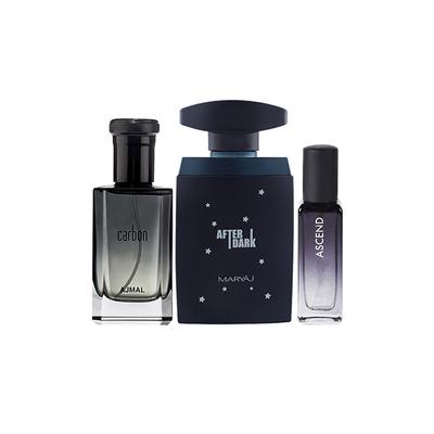 Ajmal Carbon & Maryaj After Dark & Ascend EDP EDP Pack of 3 20 ml - Women Perfumes (Edt/Edp)