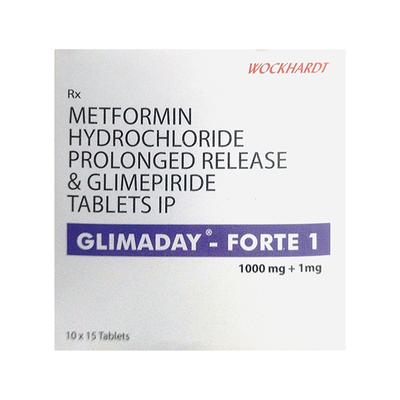 GLIMADAY FORTE 1 Tablet 15's - Diabetes-Ant