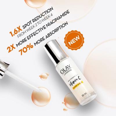 Olay Luminous Vitamin C Super Serum with 99% pure Niacinamide,White,82316914 30 ml - Face Gels