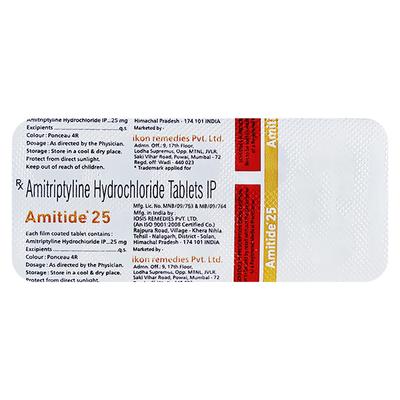 AMITIDE 25 Tablet 10's - Depression-Ant