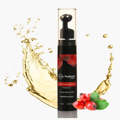 VIA TOKYO ORGANIC Rosehip Oil Under Eye Cream with L - Arginine & Vitamin C, No Sulphates, No Paraben 15 ml - Under Eye Creams & Serums