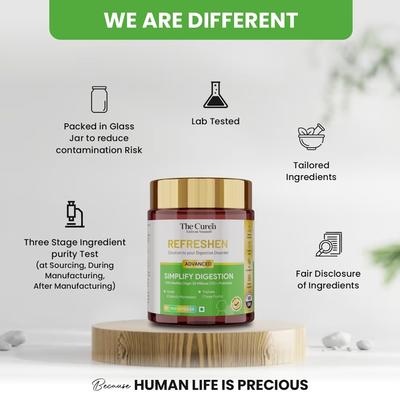 The Curen Refreshen Advanced Simplify Digestion Veg Capsule 60's - Digestive Health