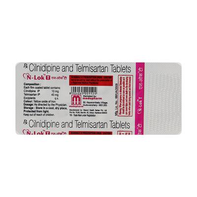 N Lok T 10/40mg Tablet 10 - Hypertension-Ang
