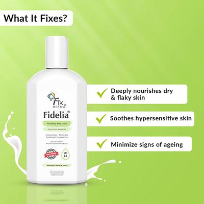 Fixderma Fidelia Nourishing Body Lotion, and Body 250ml - Face Moisturizers
