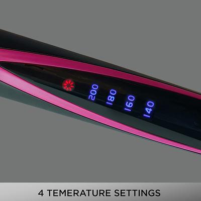 VEGA Self Style Hair Straightener With Temperature Control and Ceramic Coated Plates (VHSH-27) Black 1 gm - Straighteners