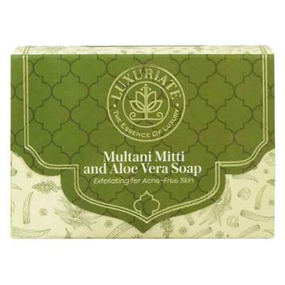 Luxuriate Multani Mitti and Aloe Vera Exfoliating for Acne Free Skin 125 gm - Soaps