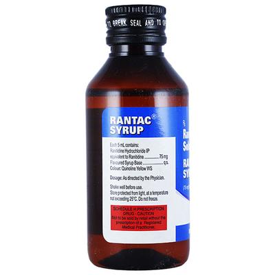 Rantac Mint Flavour Syrup 100ml - Ulcer/Reflux/Flatulence-Aaa
