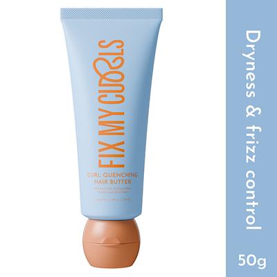 Fix My Curls Curl Quenching Hair Butter for Curly, Wavy, Frizzy Hair 50 gm - Hair Gels & Waxes