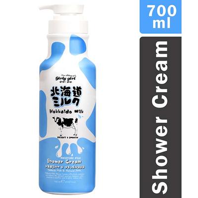 Scentio Girly Girl Hokkaido Milk Moisture Rich Shower Cream 700 ml - Shower Gels & Body Wash