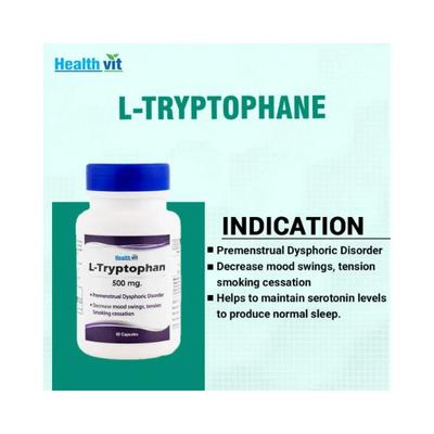Healthvit L-Tryptophane- Capsules 60's - Calcium And Minerals