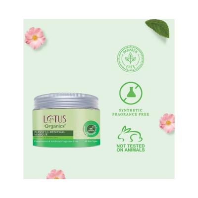 Lotus Organics Blissful Renewal Masque 50 gm - Masks & Peels