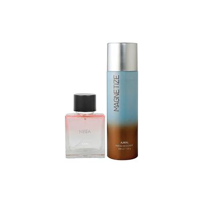 Ajmal Neea EDP & Magnetize Deodorant Pack of 2 300 ml - Perfumes (Edt/Edp)