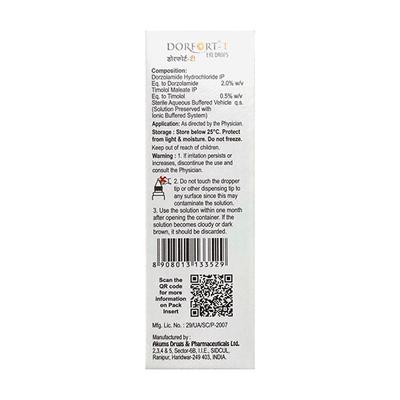 DORFORT T Eye Drops 5ml - Glaucoma-Ant