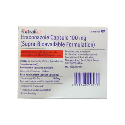 FIXTRAL SB Capsule 7's - Fungal Infections-Anf