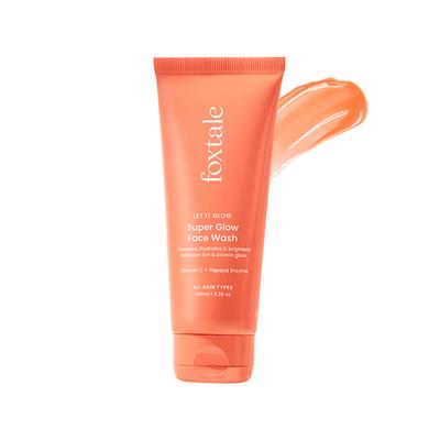 Foxtale Super Glow Face Wash, Reduces Tan, Boosts Glow 100 ml - Face Wash & Cleansers