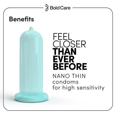Bold Care 404 by Bold Care Nano Thin Condoms (Pack of 3 x 10) - Plain/Flavoured Condoms