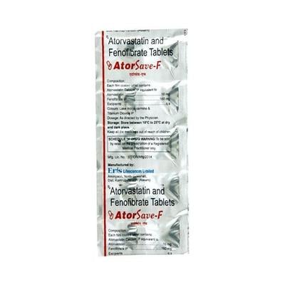 Atorsave F Tablet 10'S - High Cholesterol-Dys
