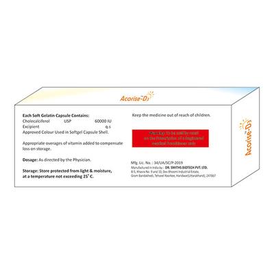 ACORISE D3 Capsule 4's - Supplements-Vit