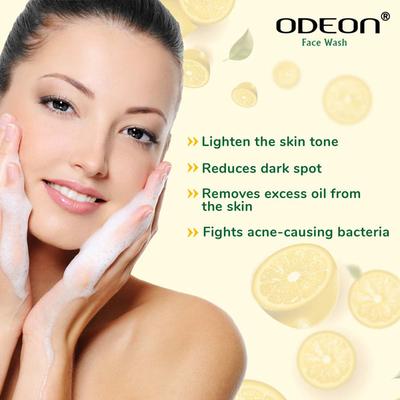 Odeon Face Wash Turmeric + Lemon + Papaya + Neem X 4Pcs 200 ml - Face Wash & Cleansers