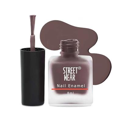 Streetwear Nail Enamel (Matte) - Warm Brown 8 Ml - Nail Polish