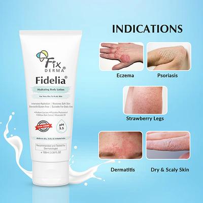 Fixderma Fidelia Hydrating Body Lotion, Moisturizer for Face and Body with Avocado Oil 100 ml - Face Moisturizers