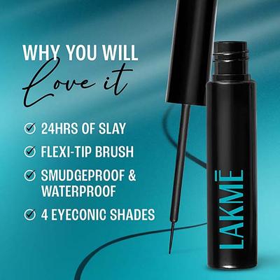 Lakme 9 to 5 Eyeconic Liquid Eyeliner Medium Brown 4.5 ml - Eyeliners