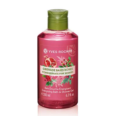 Yves Rocher Pomegranate Pink Berries Energizing Bath & Shower Gel 200 ml - Shower Gels & Body Wash