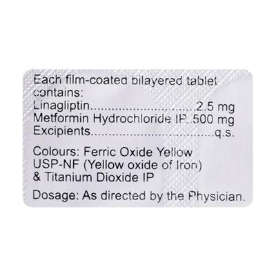 LINAPIL M 2.5/500 Tablet 10's - Diabetes-Ant