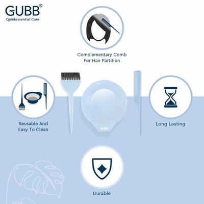 GUBB Hair Colouring Kit 90 gm - Hair Brushes