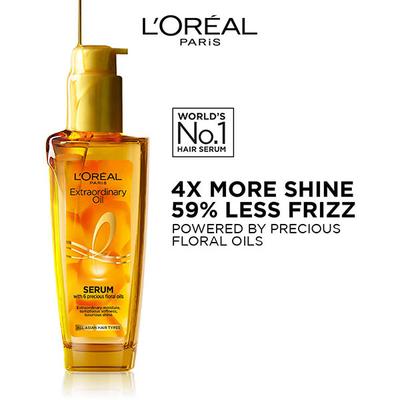 Loreal Paris Extraordinary Oil Serum with 6 Precious Floral Oils 100ml - Hair Serums