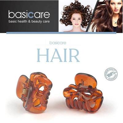 Basicare Mini Claw Clip, Black + Black 2's - Hair Clips/Bands