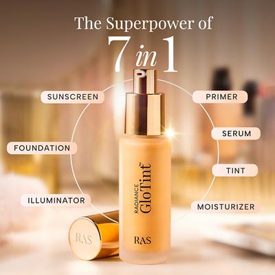 RAS Luxury Skincare Radiance Glo-Tint Serum Skin Perfector - Taupe 30 g - Foundation