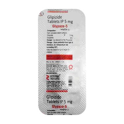 GLYPAZE 5 Tablet 10's - Diabetes-Ant