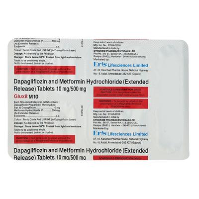 GLUXIT M 10 Tablet 10's - Diabetes-Ant