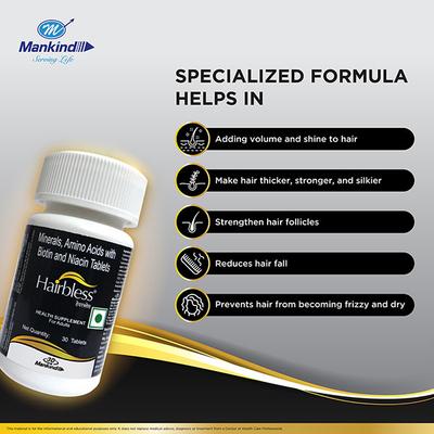HAIRBLESS Tablet 30's - Supplements-Vam