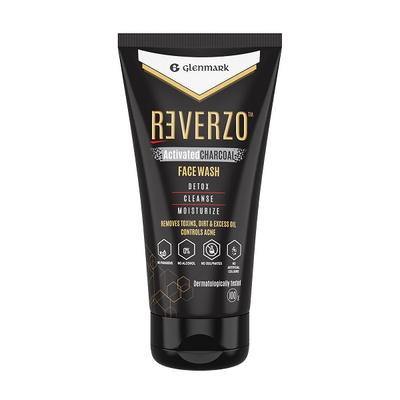 Glenmark Reverzo Face Wash - Activated Charcoal 100 gm - Face Washes
