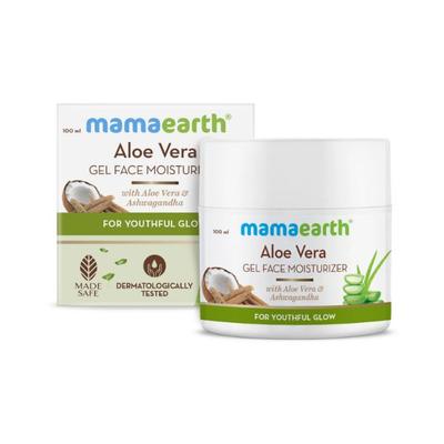Mamaearth Aloe Vera Gel Face Moisturizer with Aloe Vera & Ashwagandha for a Youthful Glow 100 gm - Face Moisturizers