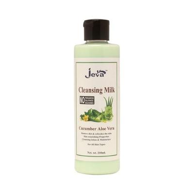 Jeva Cucumber Aloevera Cleansing Milk 210 ml - Make Up Removers