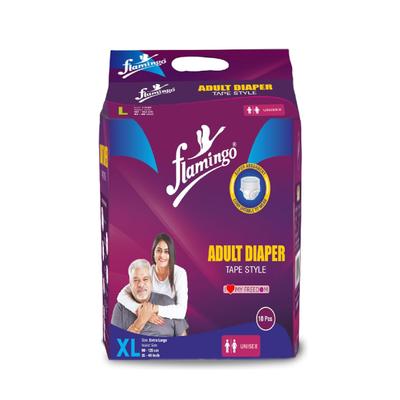 Flamingo Adult Diapers Tape Style (OC - 2491) (M) 10's - Adult Diapers & Pads
