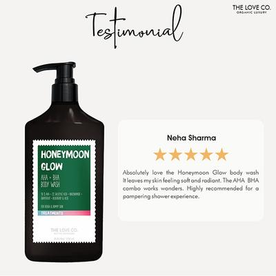 THE LOVE CO. Honeymoon Glow AHA + BHA Body Wash 250 ml - Shower Gels & Body Wash
