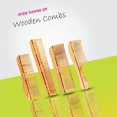 Vega Pocket Wooden Comb (HMWC - 07) 1's - Hair Combs