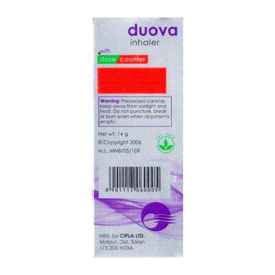 DUOVA WITH DOSE COUNTER 200md Inhaler 14g - Asthma/COPD-Ast