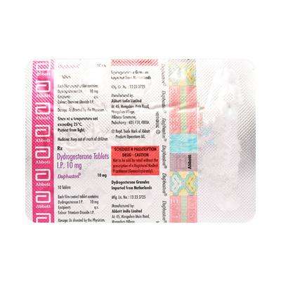 Duphaston 10mg Tablet 10'S - Hormonal Therapy-Oes